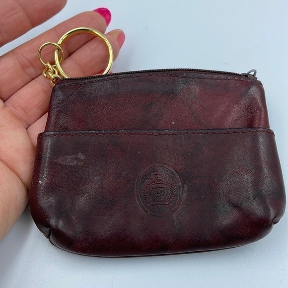 LEATHER coin keychain pouch wallet - Picture 1 of 6